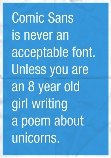 'Confessions Of A Designer', What Goes On In A Designer's Mind - DesignTAXI.com #comic #sans #poster