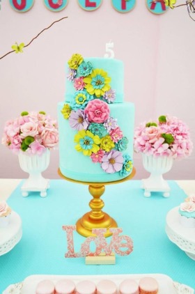 Butterfly Garden Birthday Party Planning Ideas Supplies Idea Shower - floral cakes