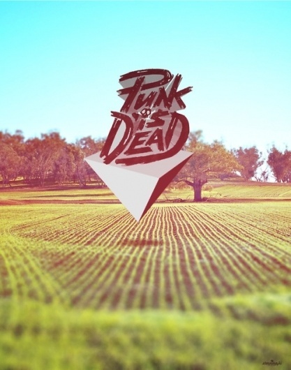 | punk on an early winters morning. #font #text #design #photomanipulation #triangle #vintage #poster #art