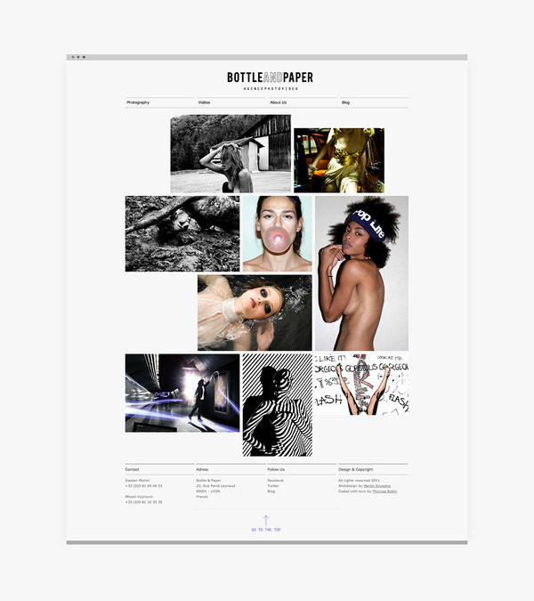 Martin Silvestre Bottle & Paper #website #grid #webdesign #layout #web