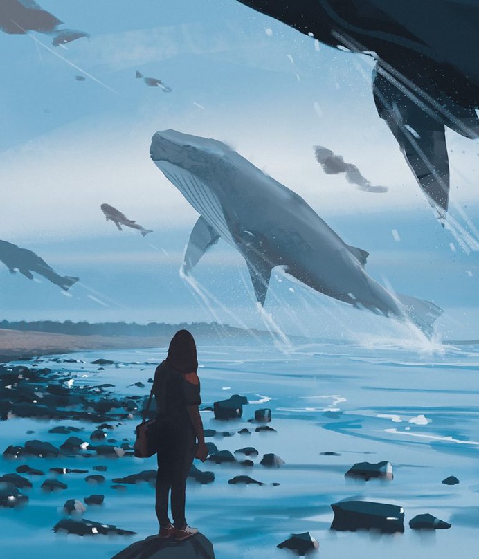 Whale migration by snatti89
