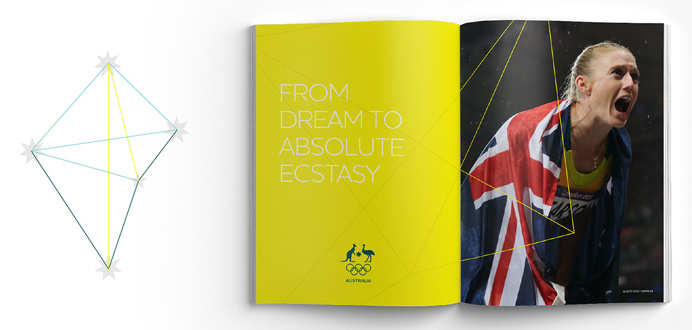 New Logo and Identity for Australian Olympic Committee #brand #corporate #sportÂ #identity #system #guidelines #australia