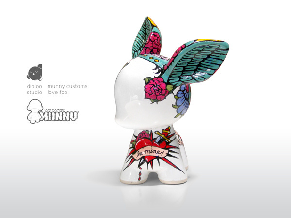 Diploo Studio Munny Customs #diploo #painted #kidrobot #tattoo #munny #made #ceramic #hand #customs