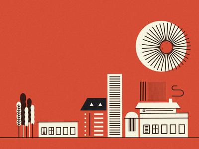 Black and red #illustration #scene