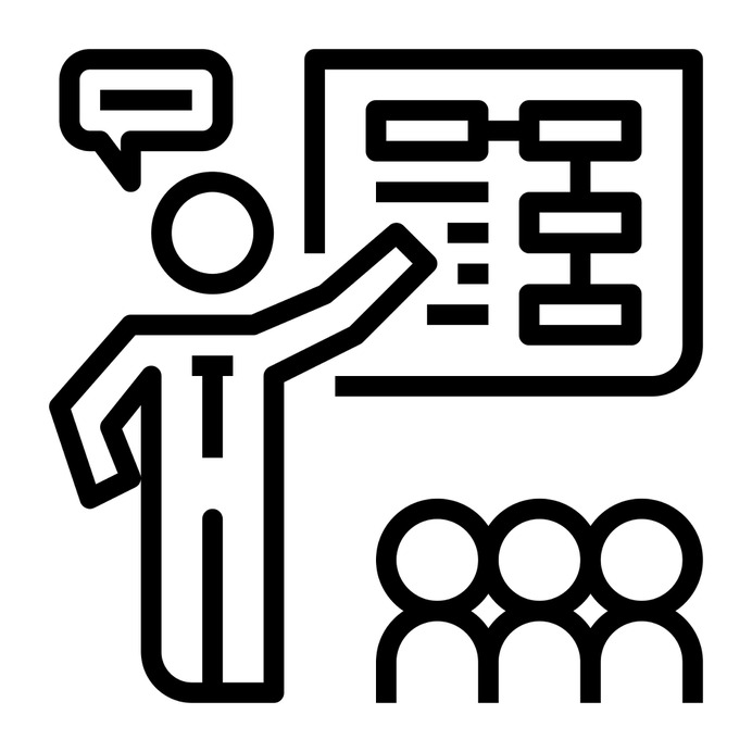 See more icon inspiration related to class, work, training, presentation, lecture, people, business, persons and seo sem on Flaticon.