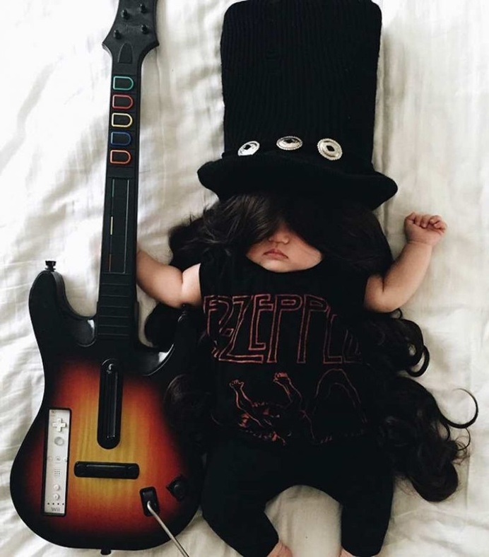 Laura Izumikawa Dresses Her Napping Baby in Cosplay Outfits