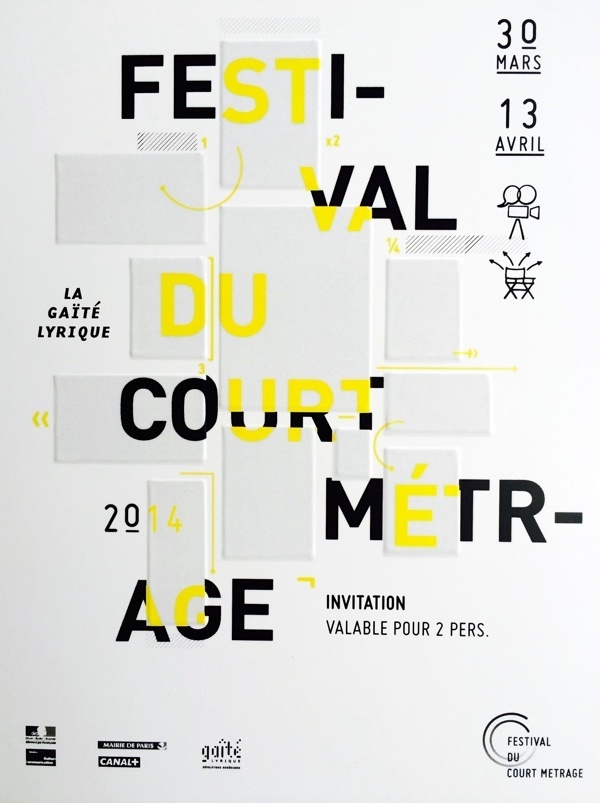 Festival Du Court Metrage Poster by Aurelien Blanchetiere