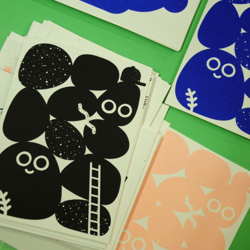design by Toykyo screenprinted at Gezeever PrintJam