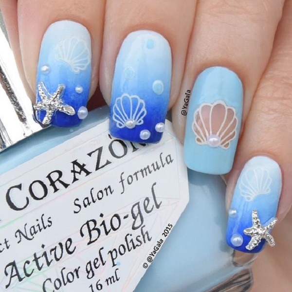65 #Blue #Nail Art #Ideas