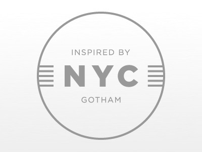 Dribbble - Inspired By NYC: Gotham by Chris Engler #typographic #logo #minimal #gotham