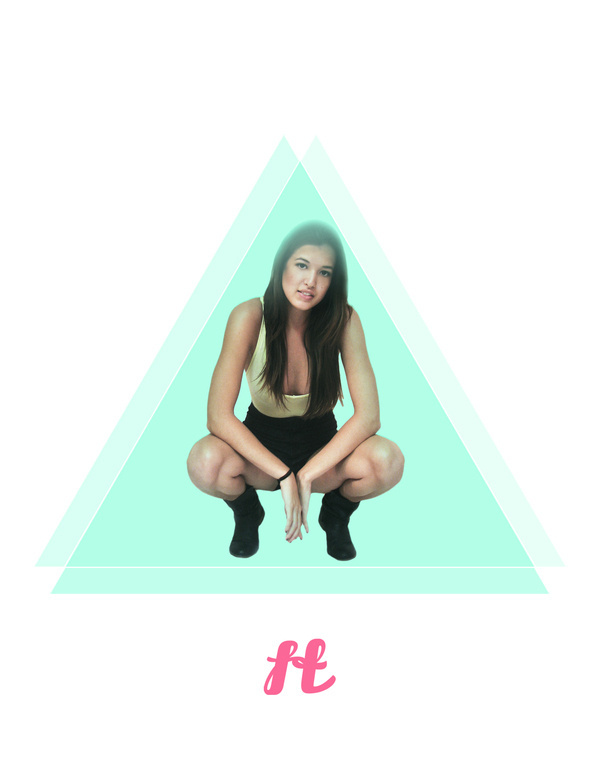 xe2x96xbd FOX TROT xe2x96xbd #apparel #design #graphic #photography #photoshop #triangles #fashion #neon