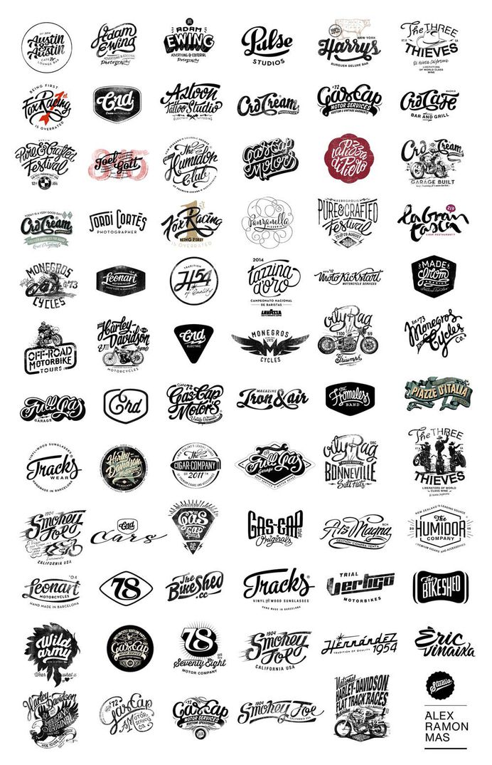Some Logotypes designed by Alex Ramon Mas on Behance