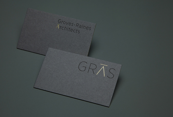 Gras & Groves-Raines Architects by Graphical House #stationary #brand design