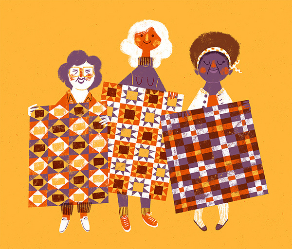 c_quilt_1200 #women #illustration #pattern