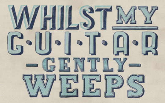 Lettering by Tobias Hall