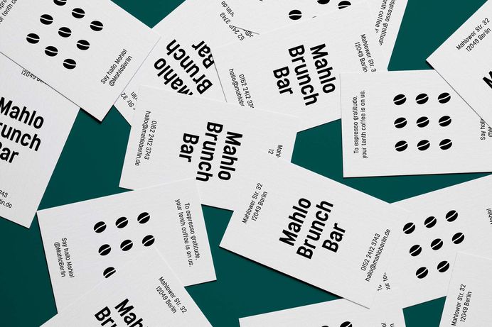 Brand Identity for Mahlo Bar by Gabby Lord “Mahlo is serious about brunch, while not taking themselves too seriously. We created a fun and quirky identity which extended as far as coffee packaging, copywriting, mural painting and everything in...