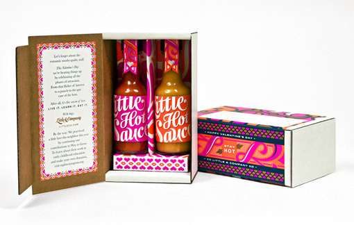 LittleCo_Valentine_02 #sauce #packaging #little #hot #typography