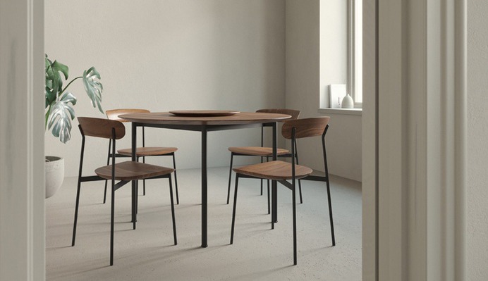 Stellar Works - Crawford Dining Table & Chairs by Tom Fereday