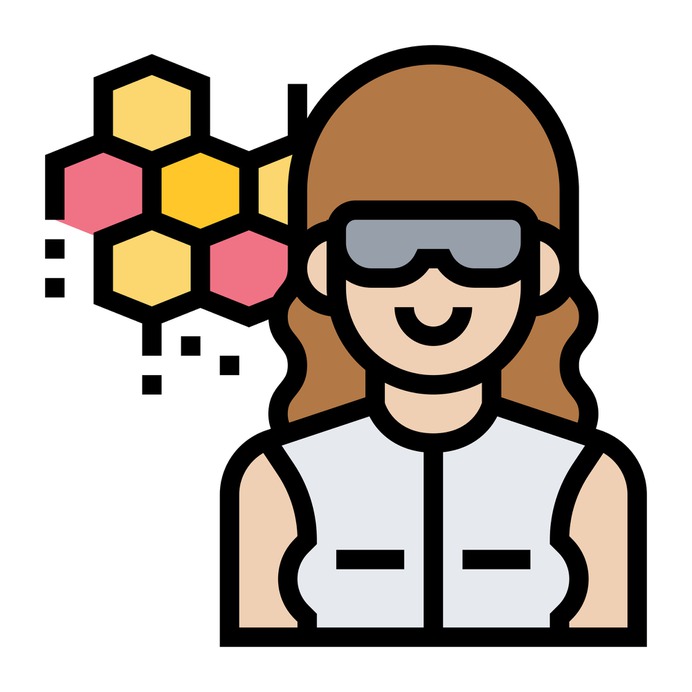 See more icon inspiration related to research, scientist, lab, career, professor, worker, researcher, biochemist, professions and jobs, lab technician, chemicals, laboratory, chemical, education, user, women, science, woman and people on Flaticon.