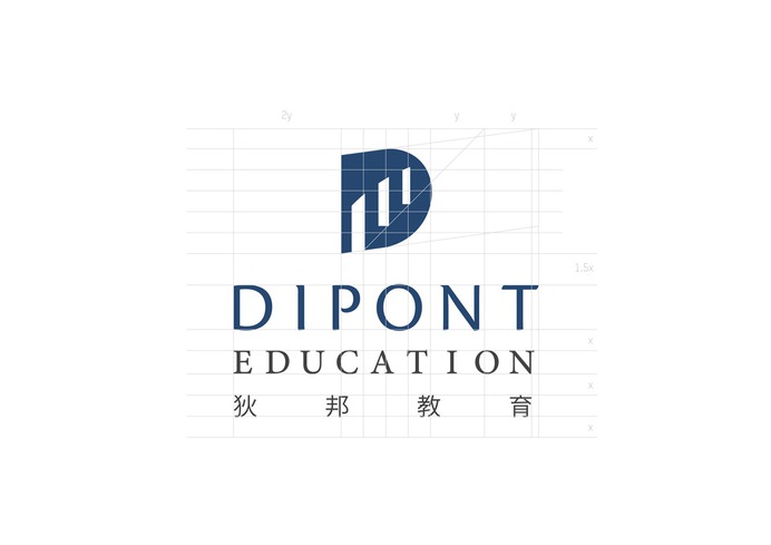 Logo and Brand Identity for Dipont, and educational institution in Shanghai. by Melo & Yan Design Studio Shanghai #education #branding #educational #university #college #brand #identify #brandingdesign #shanghai #china #learning