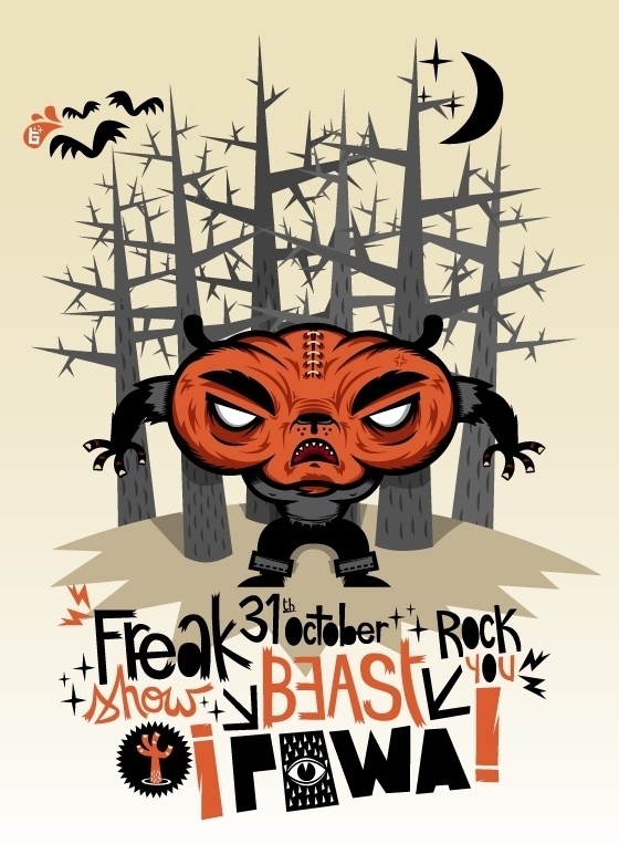 Beast Powa - BloodSweatVector #tougui #illustration #vector #freak