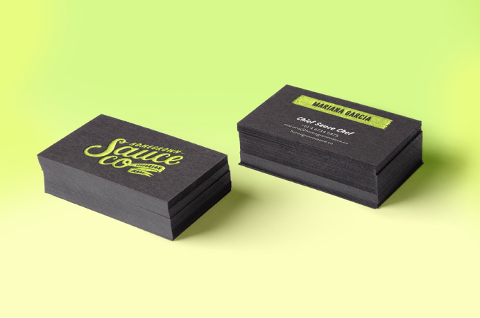 Homegrown Sauce Co. | Business Cards | Studio Marché Logo and packaging designed by Studio Marché for Melbourne producers of South Americ