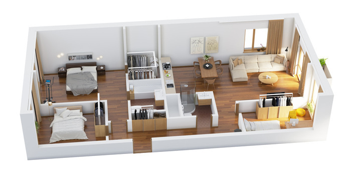 3d floor plan #arch #viz