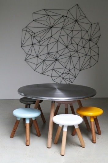 'Spun' chair and table by Glenn and Justin Lamont (AU) @ Dailytonic #design