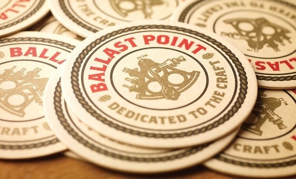 New Logo, Identity, and Packaging for Ballast Point by MiresBall #print #alcohol #coaster #branding