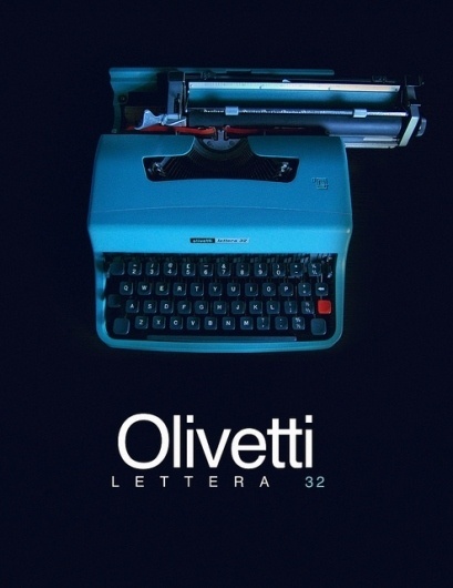 Olivetti Lettera 32 Typewriter (teaser) | Flickr - Photo Sharing! #typewriter #poster