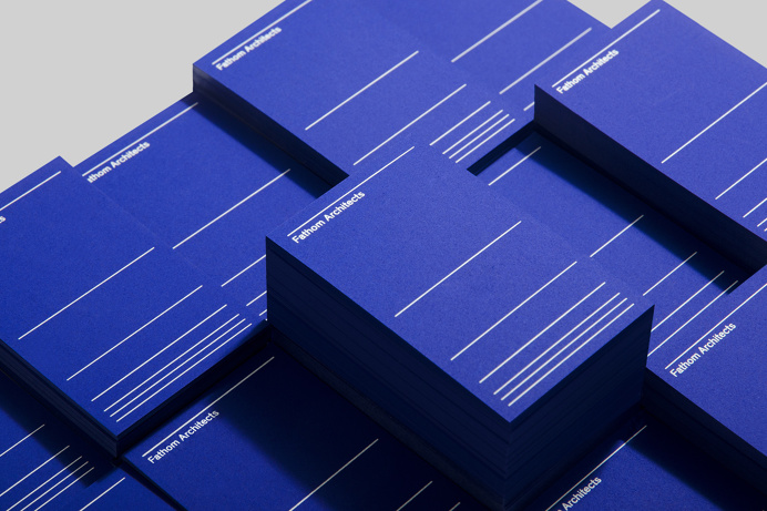 New Fathom Architects Branding corporate dnco- design minimal inspiration blue typography type designer www.mindsparklemag.com mindsparkle m