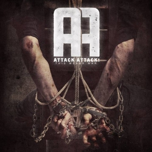 Google Image Result for http://dyingscene.com/wp-content/uploads/attack-attack-this-means-war-e1321299956905.jpg #chains #cover #attackattack #grungle #cd #typography