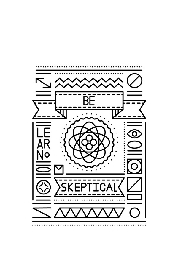 Fun Conceptual Line Posters on the Behance Network #shapes #atom #lines