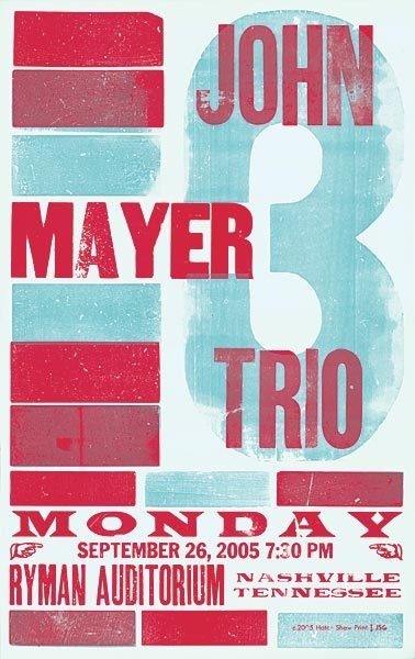 gig poster #gig #mayer #john #poster