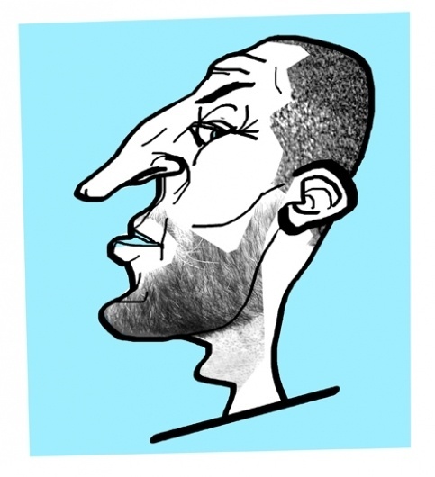 Specialmagazin #illustration #portrait #man #face #profile #nose #character