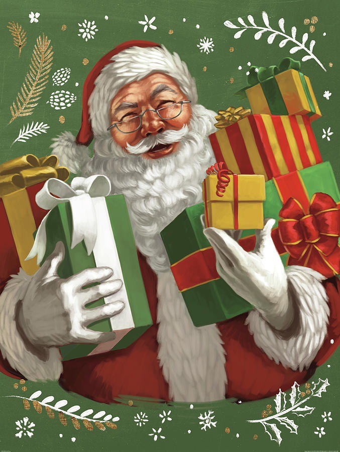 christmas paint by number & step by step easy christmas paintings #painting