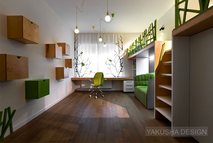 Cube House by Yakusha Design Studio - #kidsroom, #decor, #kidsfurniture, home, kids room