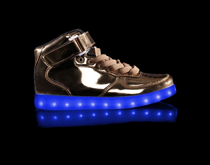 Light Up Shoes Mens Metallic Super Nova (Gold)