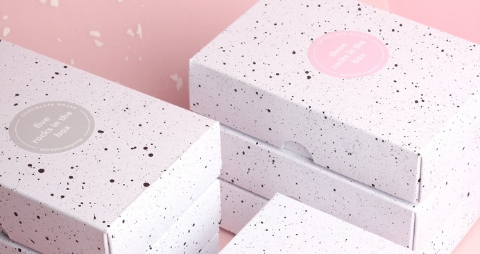 chocolate rocks new packaging design package branding amsterdam pink minimal beautiful design by designblog inspiration www.mindsparklemag.c