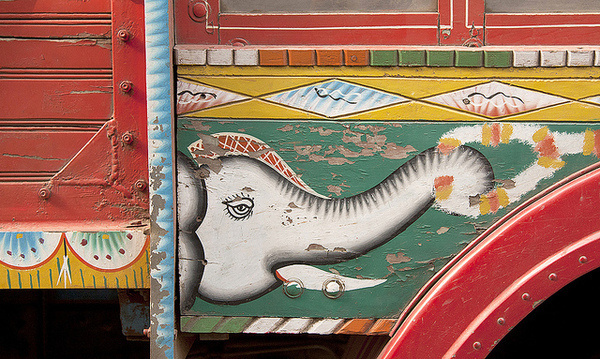 photo #truck #india #sign #painting