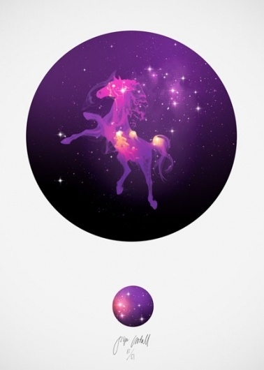 Centauri #horse #unicorn #goodall #print #jasper #poster