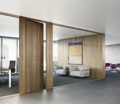 #Home #Decor / 25 Beautiful Contemporary Offices That Combine Glass and Wood