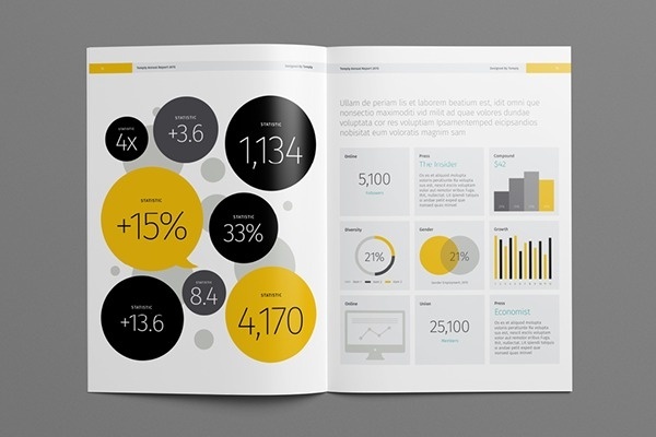 Annual Report Template on Behance #annual report