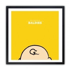Notorious Baldie CHARLIE BROWN by Mr Peruca #print