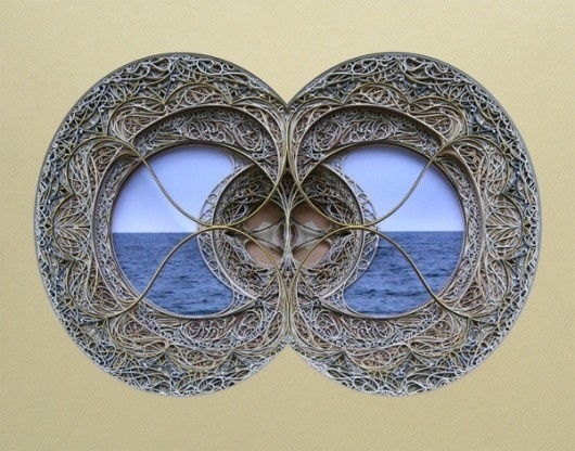 Cut Paper Sculptures look like 3D Stained Glass | WANKEN - The Art & Design blog of Shelby White #cut #sculpture #laser #art #paper