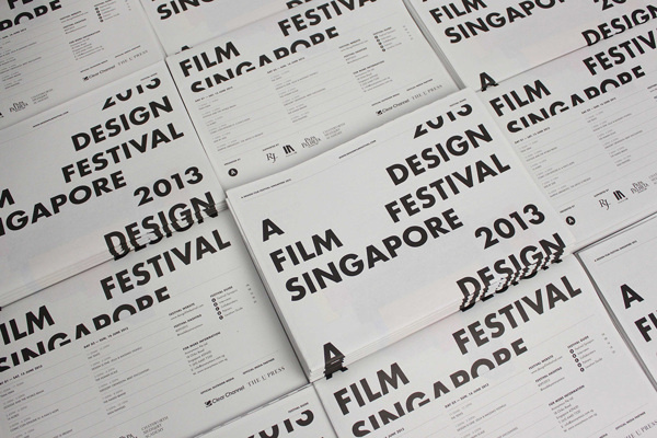 Guide to A Design Film Festival 2013 on Behance #typography #layout #lettering #black and white #editorial #newspaper