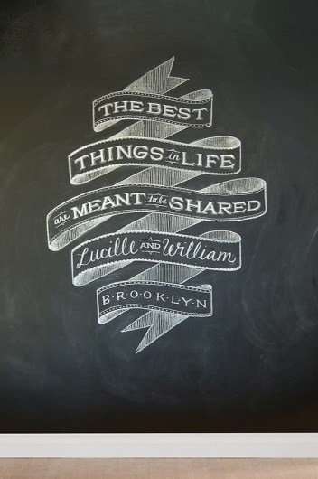 Custom Chalk Lettering by Dana Tanamachi | Abduzeedo | Graphic Design Inspiration and Photoshop Tutorials #chalk #typography