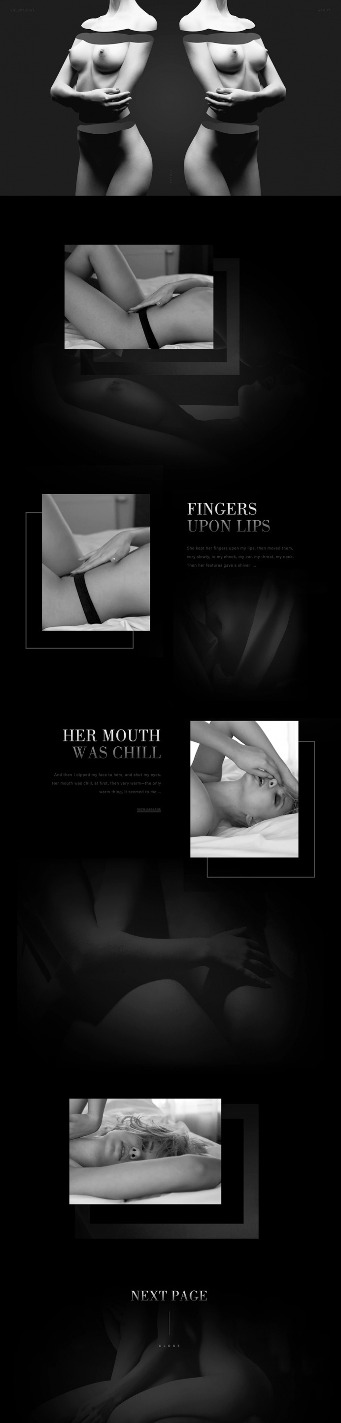 Voluptuous - Mindsparkle Mag - Voluptuous is a non-commercial passion project by Finesse Design Atelier. Featuring scantily dressed women an