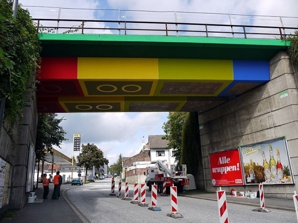 megx: LEGO bridge in germany #bridge #architecture #lego