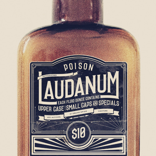 Laudanum Promotional Packageing #type #packaging #retro
